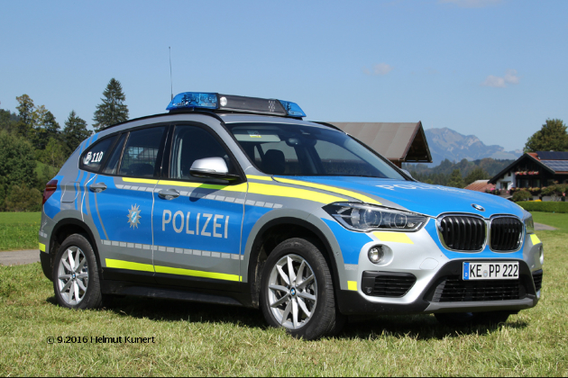 Erstmals kommt seit September 2016 auch der BMW X1 als Funkstreifenwagen zum Einsatz.