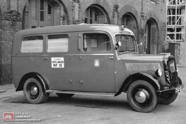 Unfallwagen, Baujahr 1950