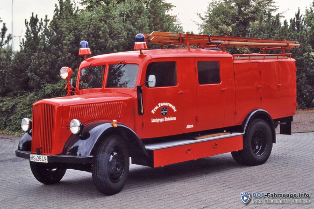 Knapp 50 Jahre nach der Indienststellung konnte dieses LF 8 von 1949 noch beim Erstbesitzer fotografiert werden.